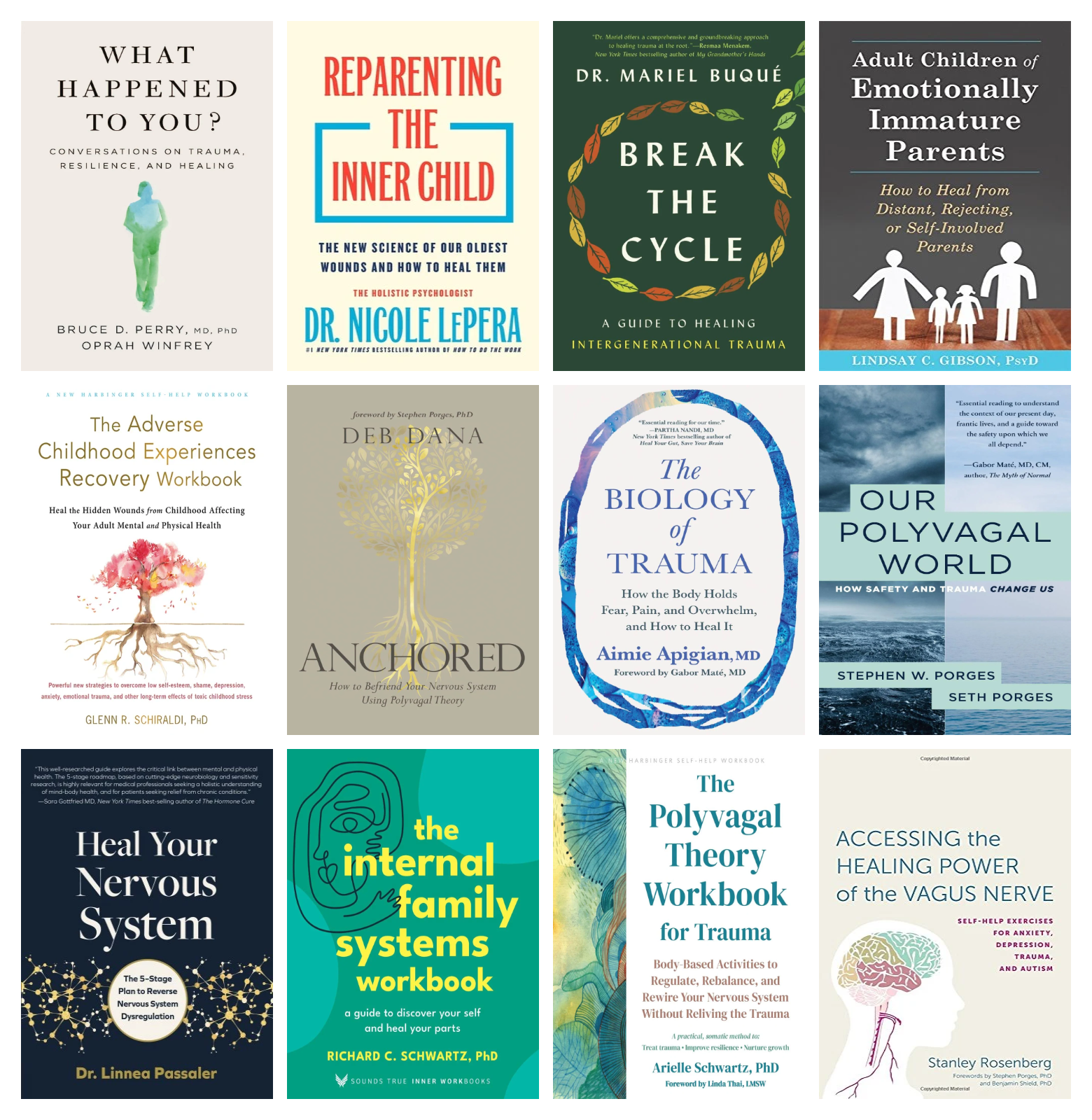 The Childhood Wounds & Polyvagal Nervous System Library (12-Book Bundle)