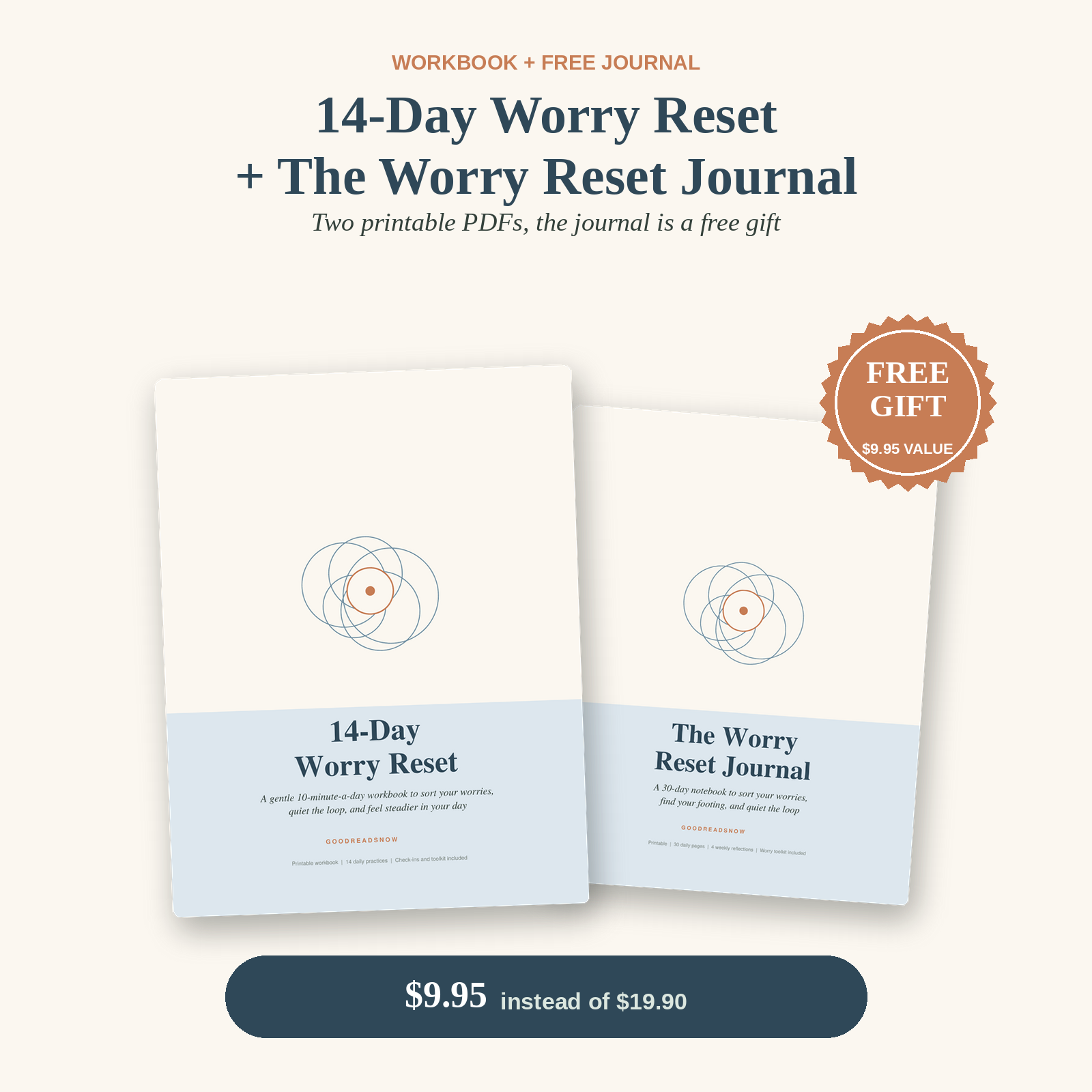 14-Day Worry Reset + Free The Worry Reset Journal (Duo)