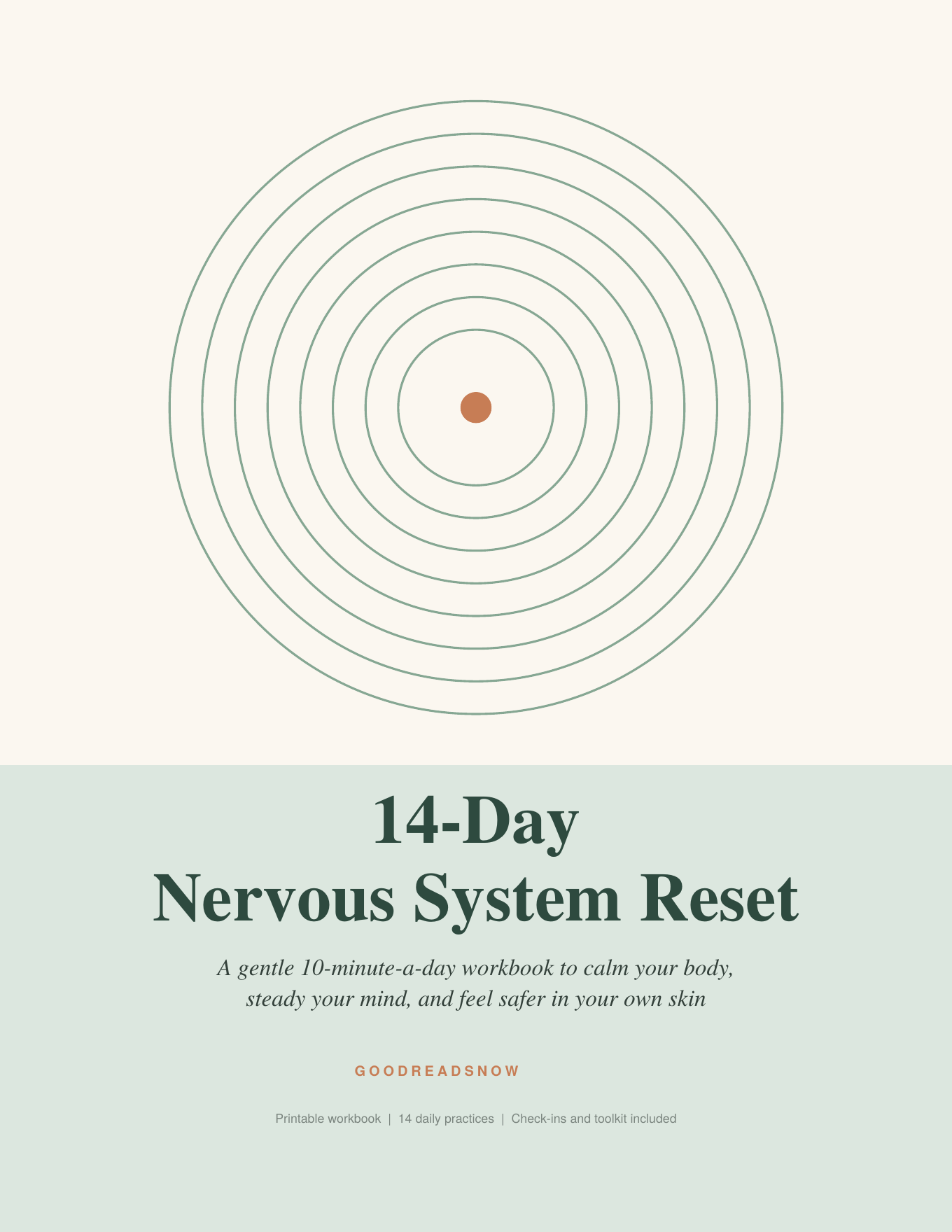 14-Day Nervous System Reset Workbook: Printable Daily Practices to Calm Your Body