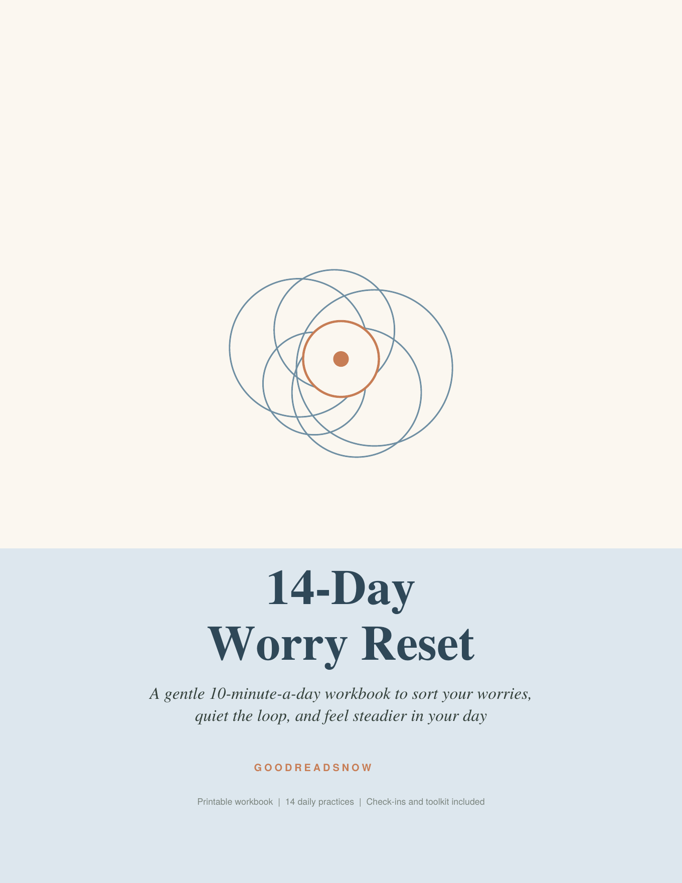 14-Day Worry Reset Workbook: Printable Daily Practices to Quiet the Loop